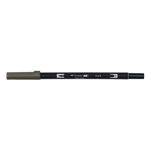 Rotulador Dual Brush ABT Doble Punta Acuarelable Tombow Warm Grey 8 N49.