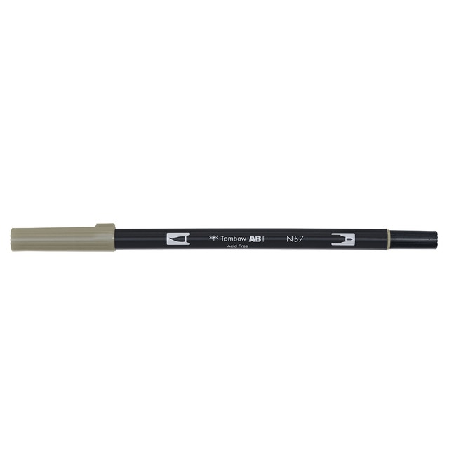 Rotulador Dual Brush ABT Doble Punta Acuarelable Tombow Warm Grey 5 N57.