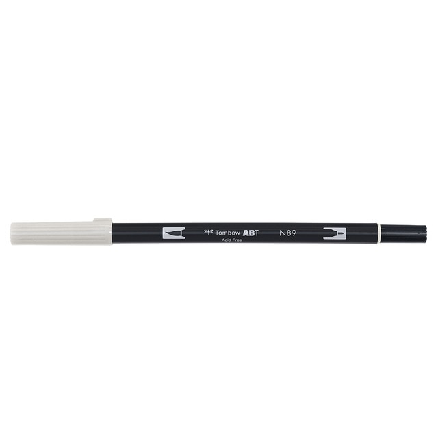 Rotulador Dual Brush ABT Doble Punta Acuarelable Tombow Warm Grey 1 N89.