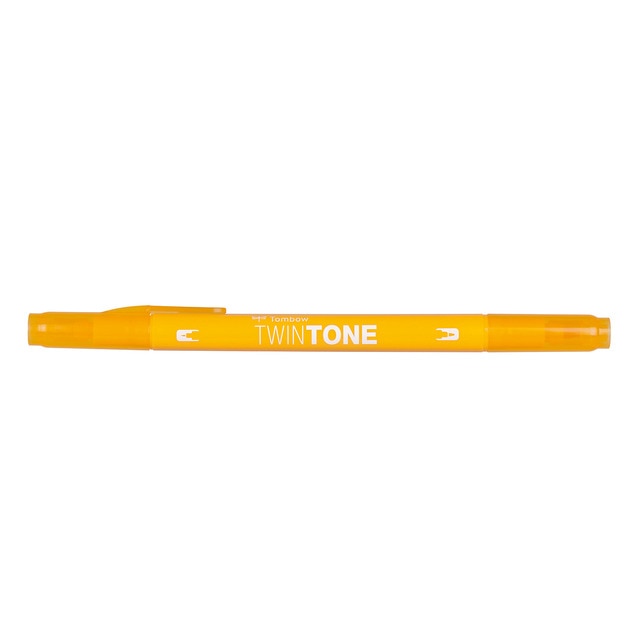 Rotulador Doble Punta TwinTone Base Agua Tombow Chrome Yellow 04.