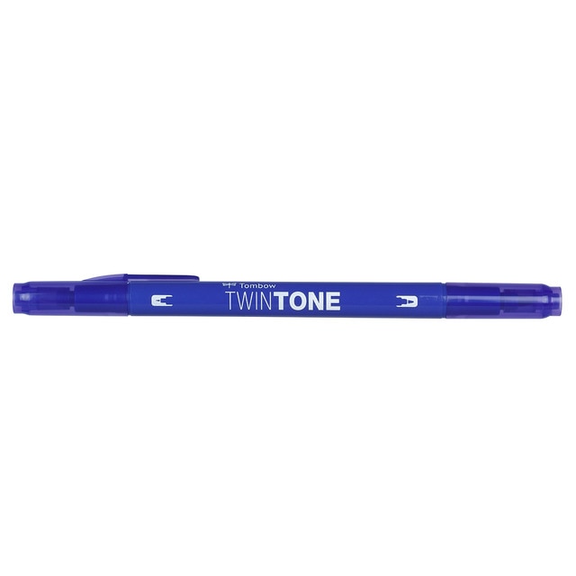 Rotulador Doble Punta TwinTone Base Agua Tombow Prussian Blue 17.