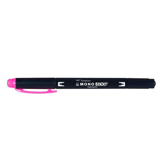 Rotulador Fluorescente MONO Edge Doble Punta Tombow Rosa.
