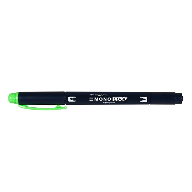 Rotulador Fluorescente MONO Edge Doble Punta Tombow Verde.