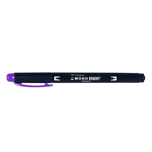 Rotulador Fluorescente MONO Edge Doble Punta Tombow Morado.