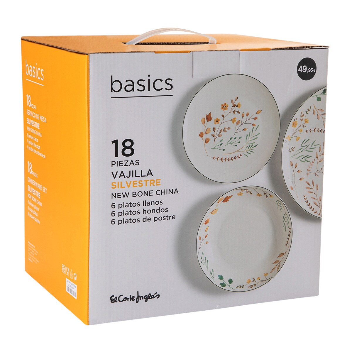 Vajilla 18 piezas Silvestre Basics El Corte Inglés · Hogar · Hipercor Vajilla 18 piezas Silvestre Basics El Corte Inglés · Hogar · Hipercor