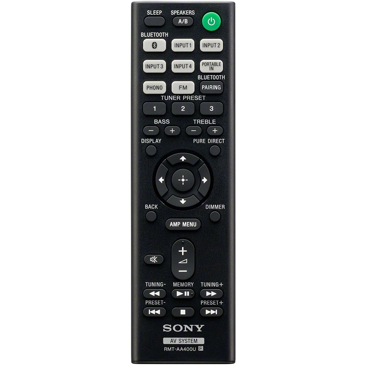Recetor AV Estéreo Sony STR-DH190 com Entrada Phono e Conetividade 2.0 Bluetooth Preto-4