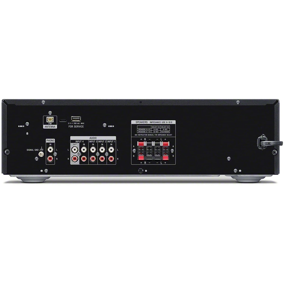 Recetor AV Estéreo Sony STR-DH190 com Entrada Phono e Conetividade 2.0 Bluetooth Preto-2