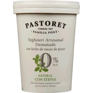 Pastoret Iogurte Artesanal Natural com Stevia 0% embalagem 500 g