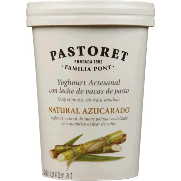 Iogurte Artesanal Natural Açucarado embalagem 500 g