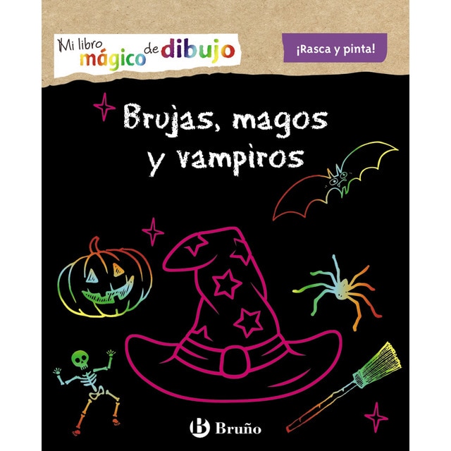 Mi libro mágico de dibujo. Brujas, magos y vampiros