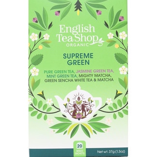 English Tea Shop Chás Variados Supreme Green Biológico embalagem 20 unidades