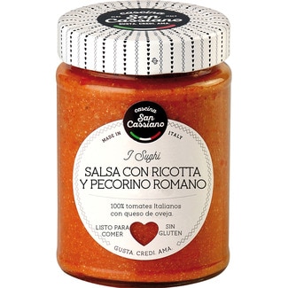 SAN CASSIANO salsa con ricotta y Pecorino Romano tarro 290 g
