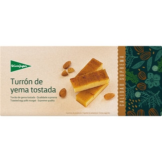 EL CORTE INGLES turrón de yema tostada Calidad Suprema estuche 250 g