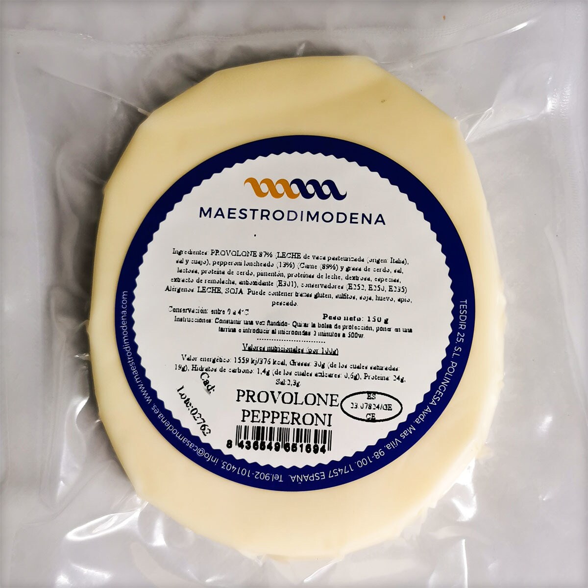 Buy Provolone cheese with pepperoni made with pasteurised milk