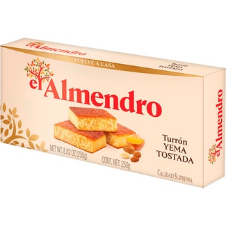 EL ALMENDRO turrón de yema tostada Calidad Suprema tableta 250 g