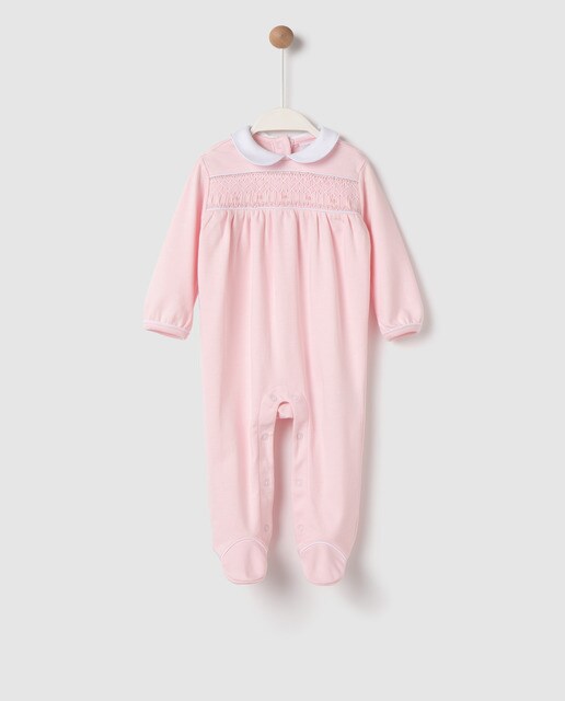 baby girl smocked pyjamas