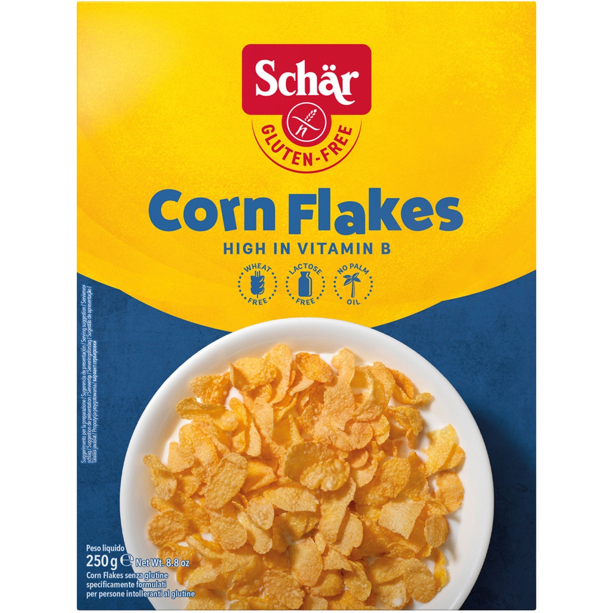 Corn Flakes sin gluten, sin lactosa y sin aceite de palma envase 250 g
