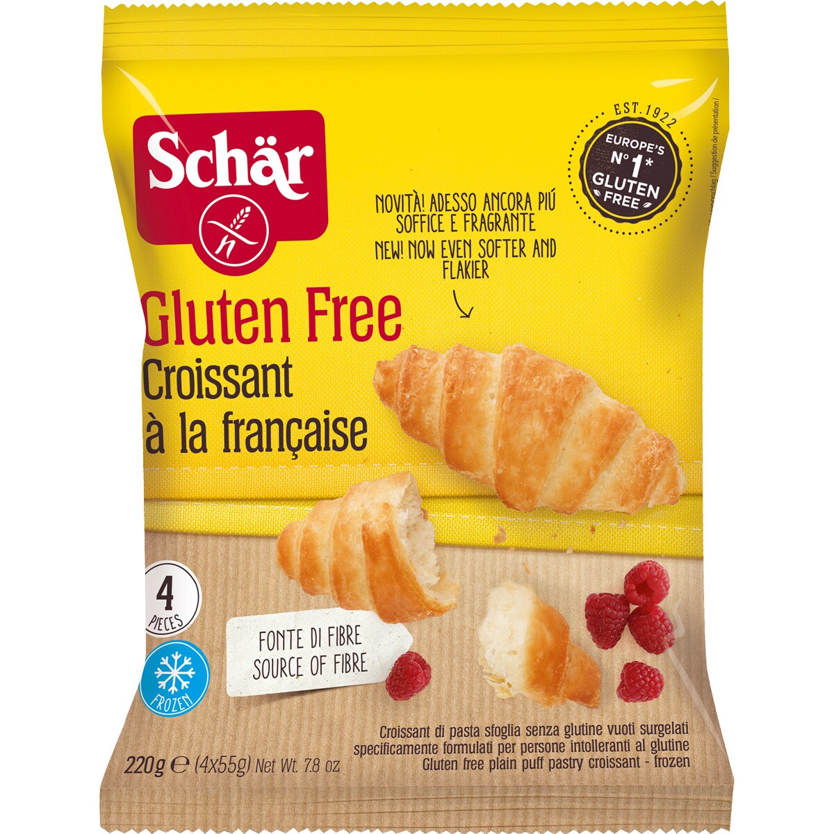 Comprar croissant a la francesa sin gluten 4 unidades bolsa 220 g