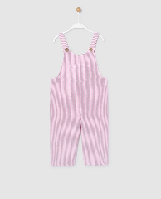 Peto de niña de rayas rosa