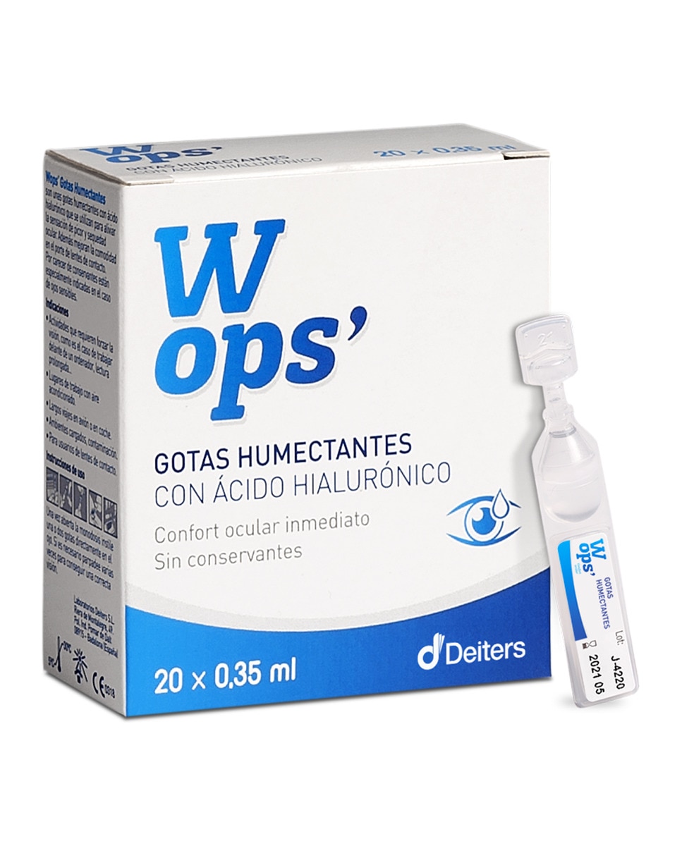 Wops - 20 Monodosis Gotas Humectantes Wops.