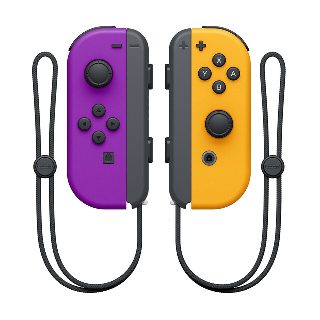 Mando Joy-Con Morado Neón/Naranja Neón Nintendo Switch