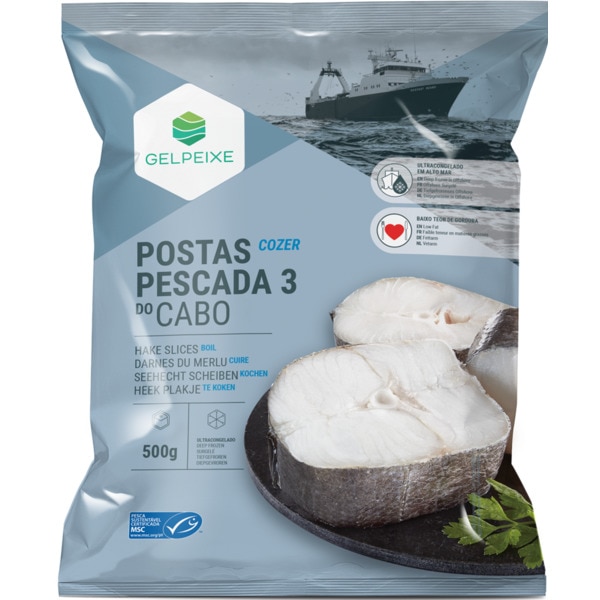 Pescada do Cabo Postas Nº 3 Cozer embalagem 500 g