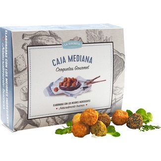 LA COCRETA croquetas surtidas 3 de trufa, 3 de boletus, 3 de espinacas y 3 de puerros confitados caja 12 unidades