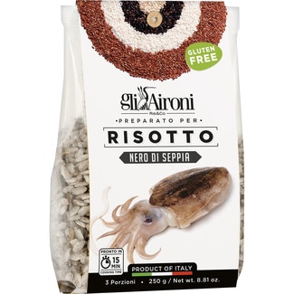 GLI AIRONI Risotto arroz con nero di seppia preparado envase 250 g