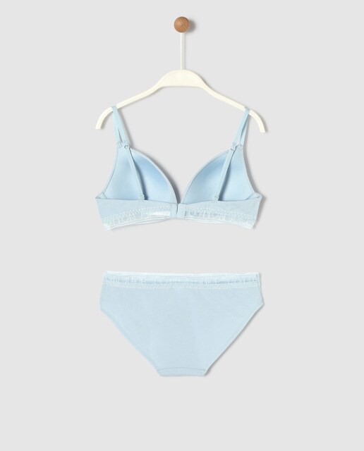 Girls' plain blue underwear set · Cotton Juice · Fashion · El Corte Inglés