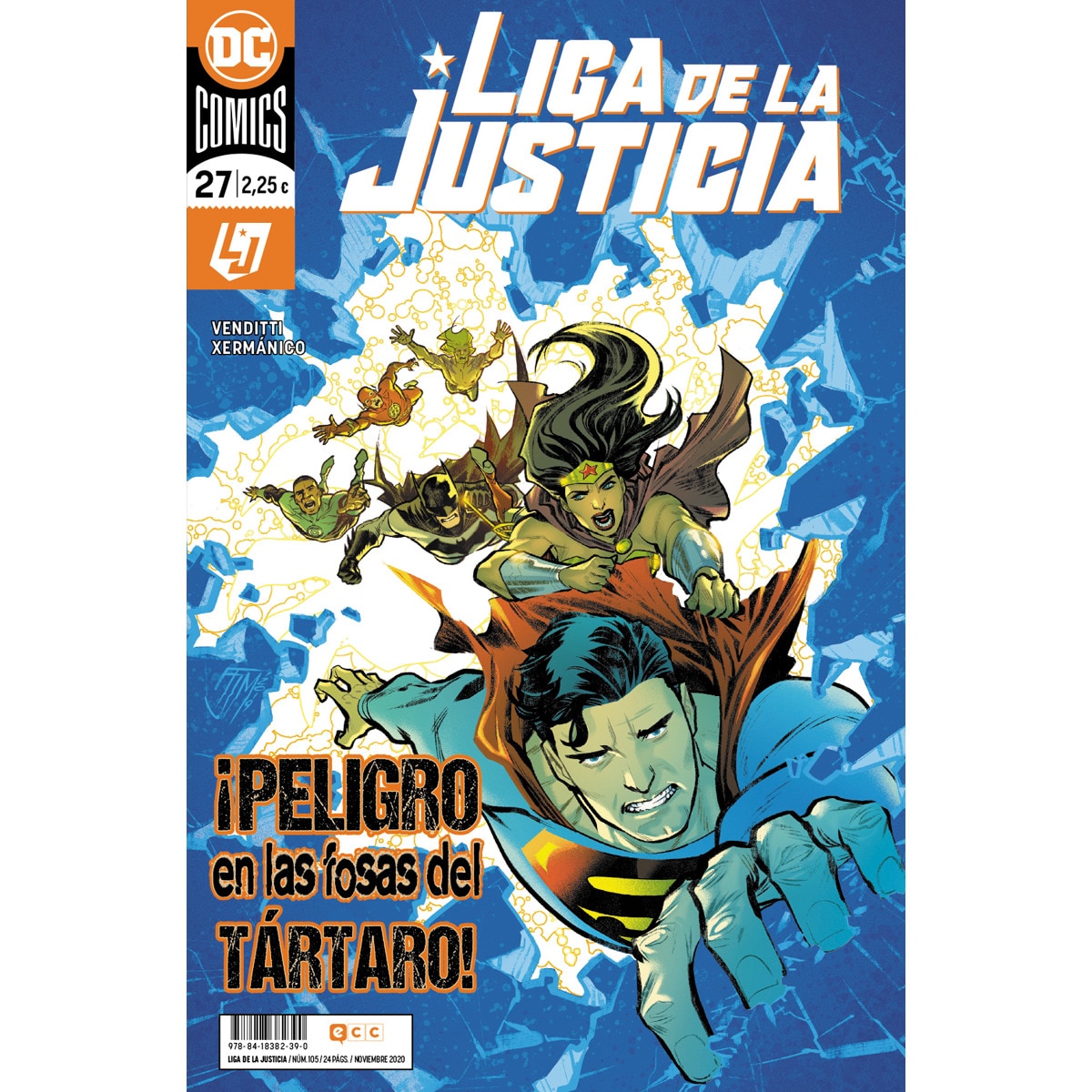 Imagem 0 de Liga de la Justicia núm. 105/ 27 (Capa mole)