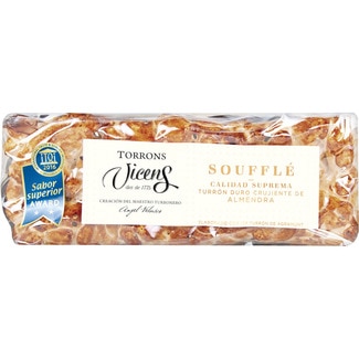 VICENS turrón souflé duro de almendra tableta 300 g