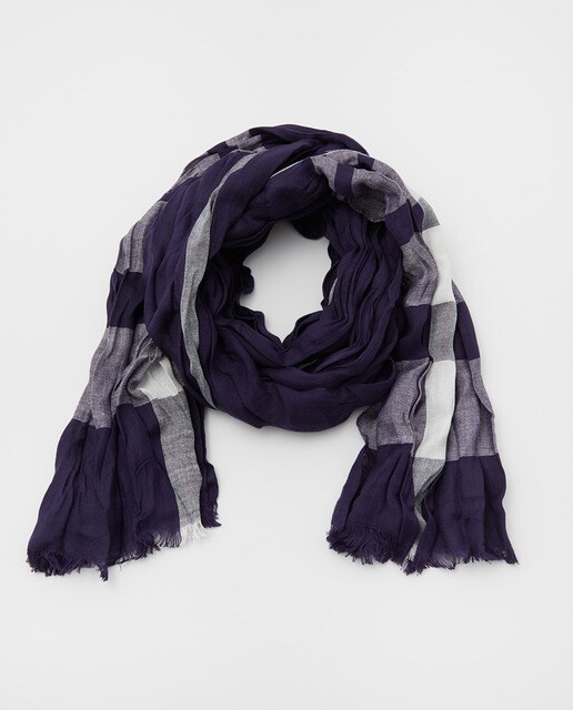 Blue striped scarf Clearance