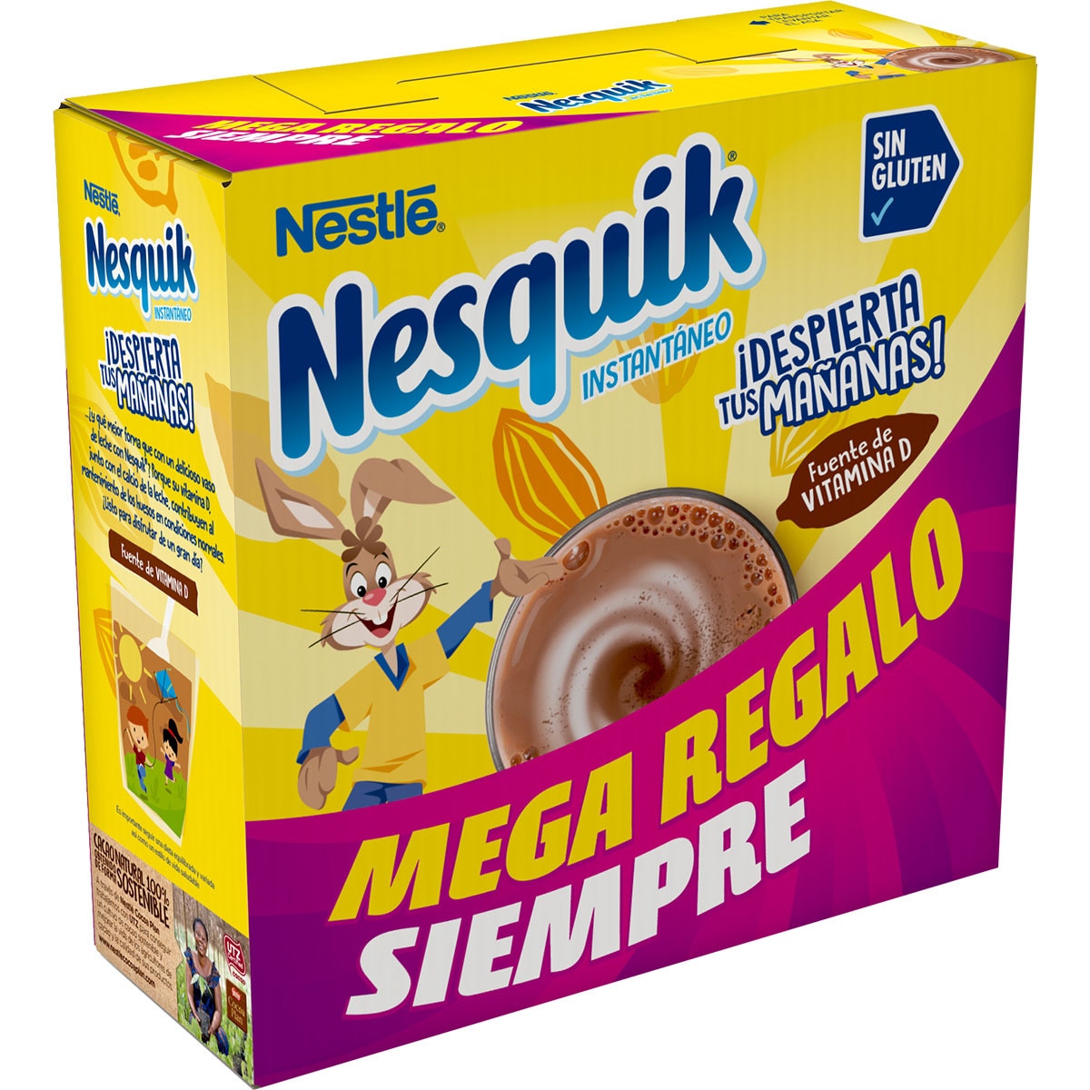 Comprar Cacao Instantáneo Sin Gluten Estuche 2 85 Kg Siempre Con Mega