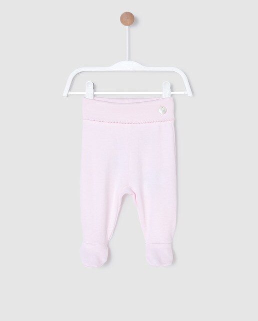 Pantalon A Pieds Bebe Fille Rose En Coton Mode Enfant El Corte Ingles