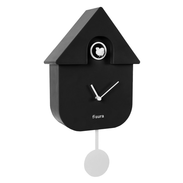 Reloj Cuco casita Fisura 'Negro'.