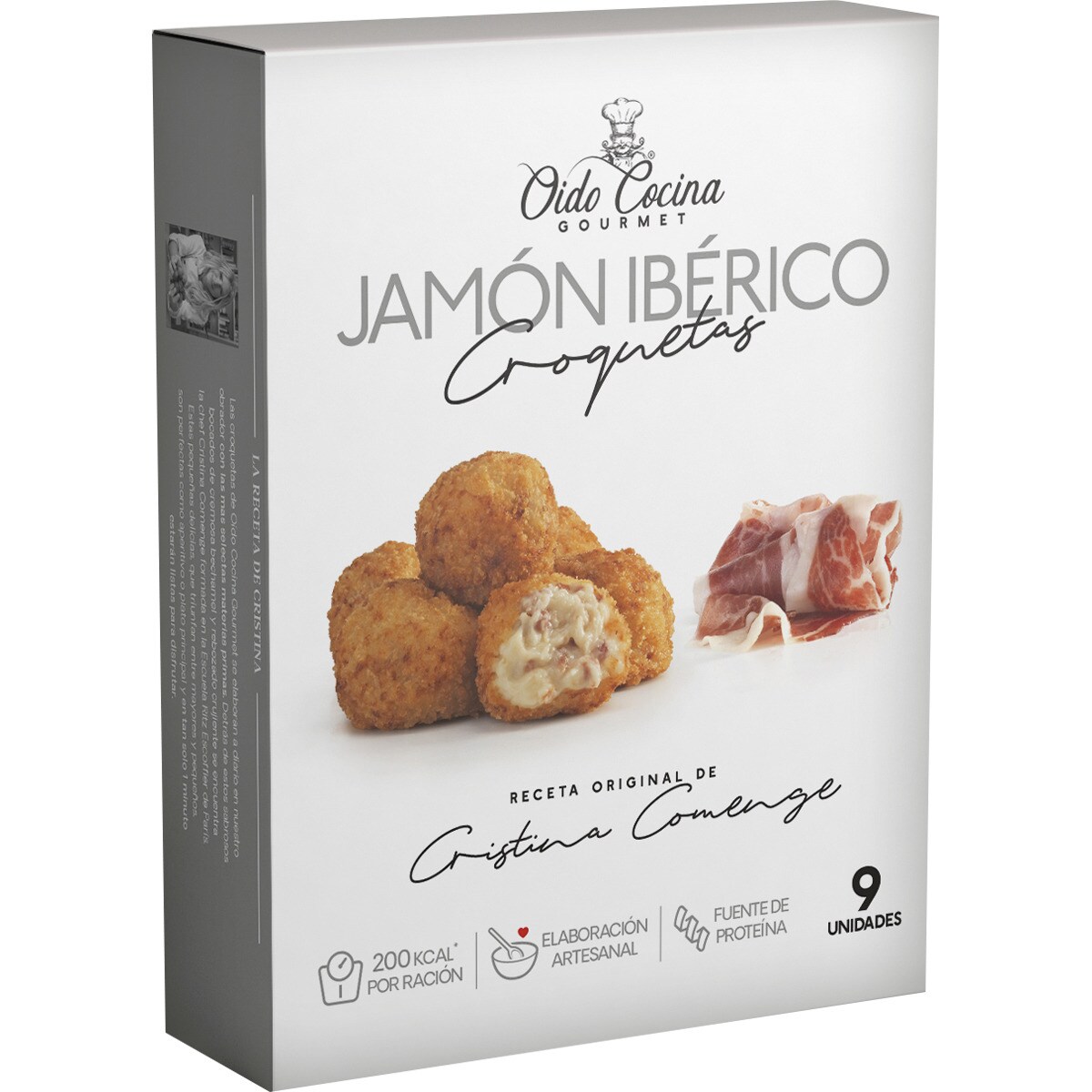 Comprar croquetas de jamón ibérico 9 unidades estuche 225 g · OIDO