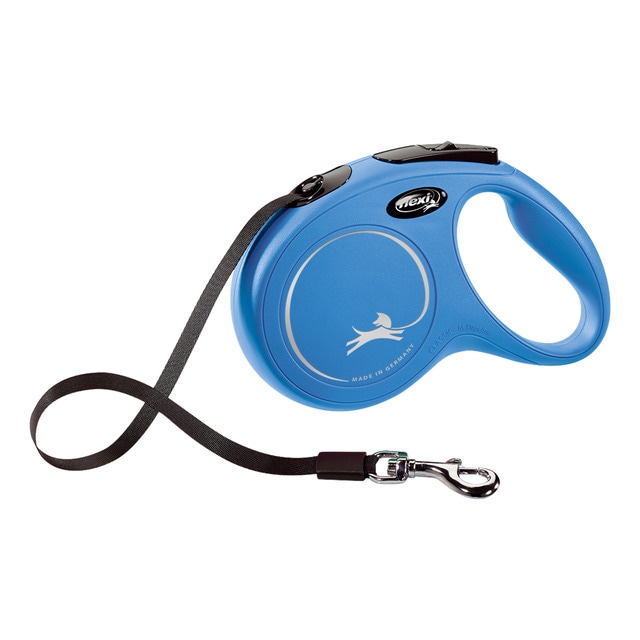 Flexi – Correa automática Flexi para perros New Classic. Azul. Talla XS