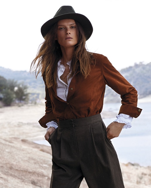 surchemise marron femme