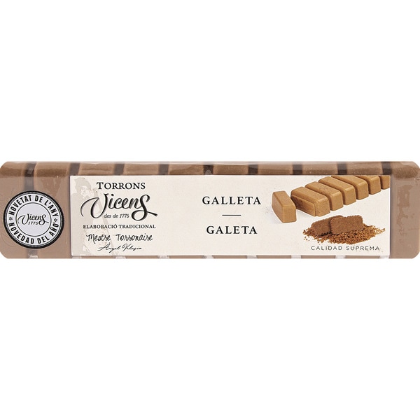 VICENS turrón de galleta Calidad Suprema estuche 300 g