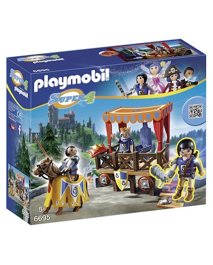 Tribuno real con Alex Playmobil Super 4