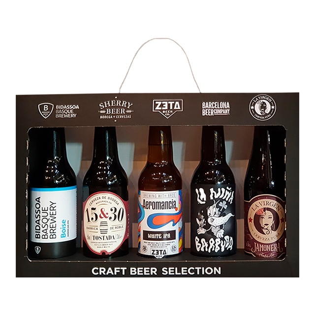 Estuche 5 cervezas artesanas españolas Craft Beer Selection