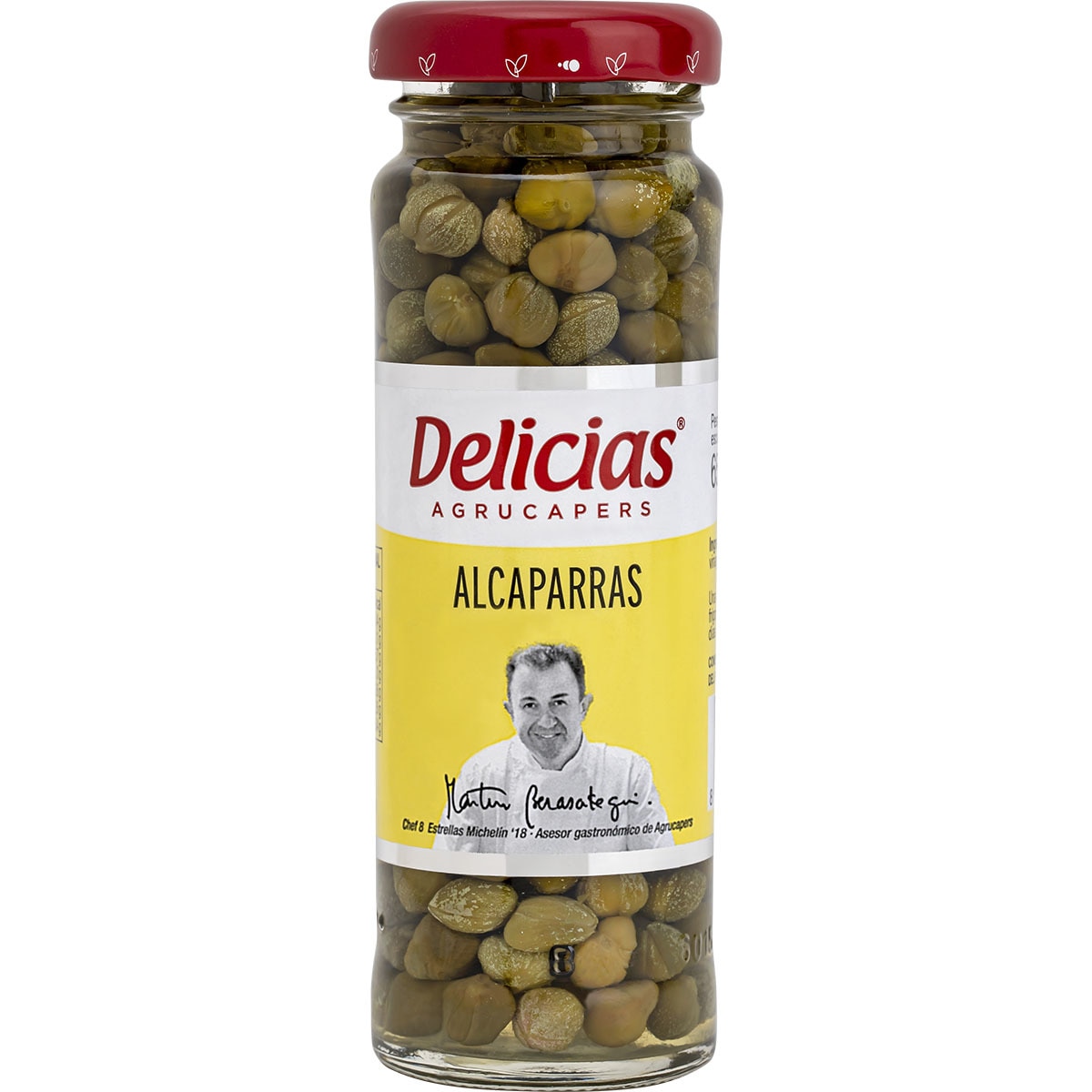 Alcaparras surfines frasco 65 g neto escurrido · DELICIAS