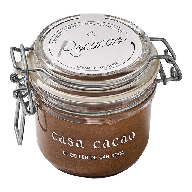 Crema de chocolate con leche y avellanas Casa Cacao El Celler de Can Roca