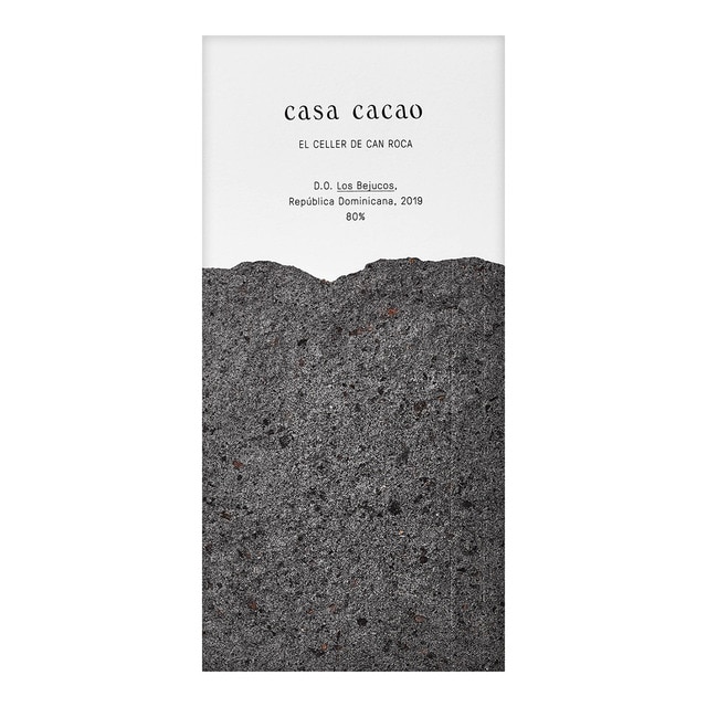 Tableta de chocolate negro 80% República Dominicana Casa Cacao El Celler de Can Roca
