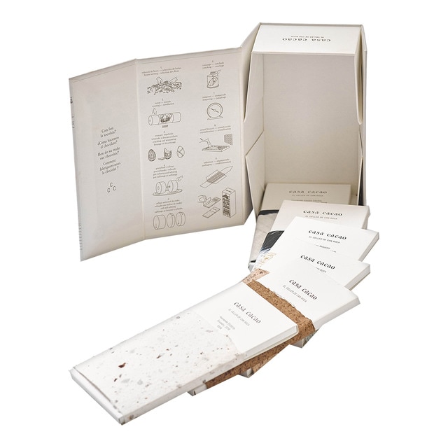 Colección 6 tabletas de chocolate negro y con leche N.2 Casa Cacao El Celler de Can Roca
