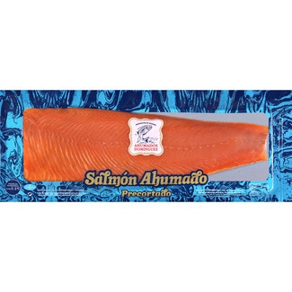 AHUMADOS DOMINGUEZ salmón ahumado precortado en lonchas peso aproximado pieza 1250 g