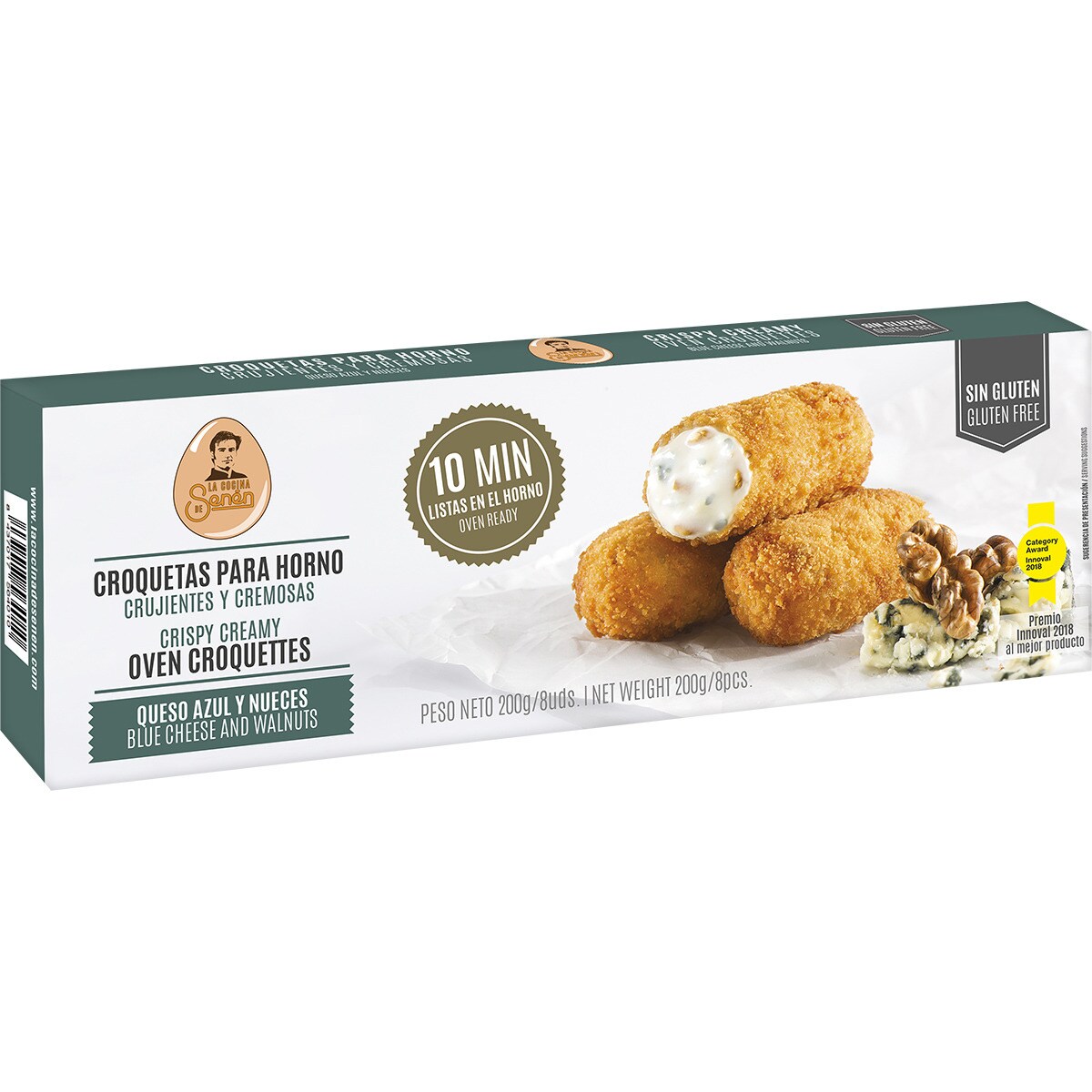 Croquetas para horno de queso azul y nueces estuche 240 g · LA COCINA