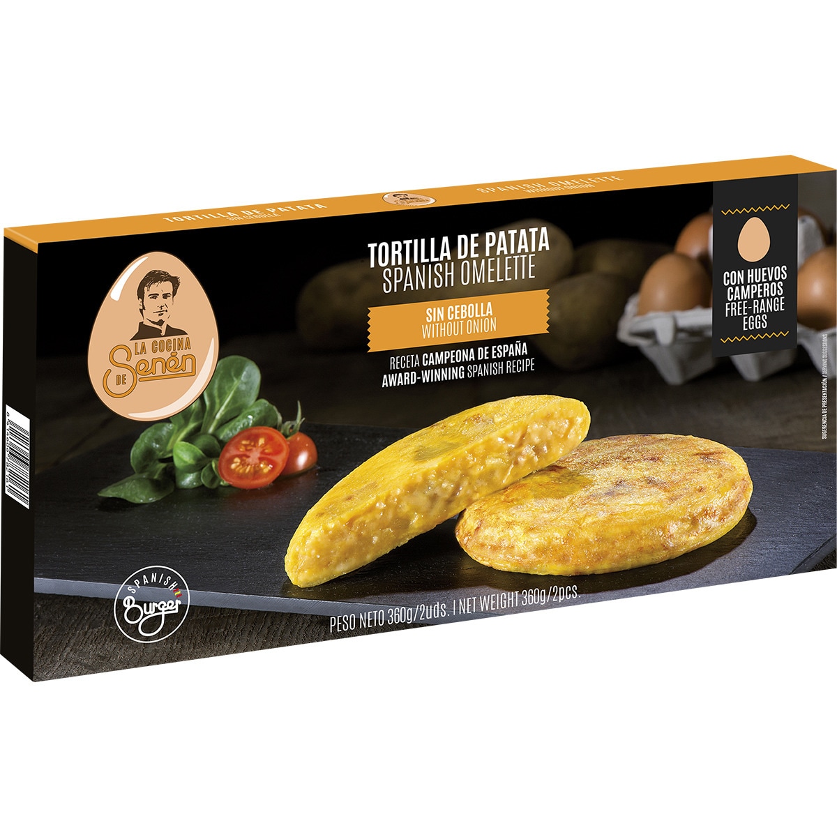 Tortilla de patata sin cebolla lista en 5 minutos sin gluten envase 360 g · LA COCINA DE SENEN