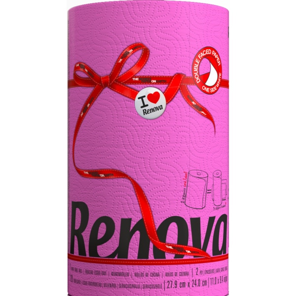 Rolo de Cozinha Fucsia embalagem 1 unidade