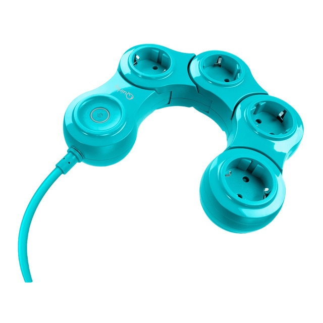 Regleta eléctrica flexible con cable 4 tomas schuko